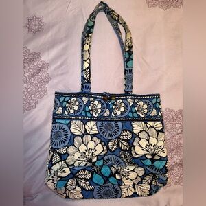 Vera Bradley floral print tote bag.